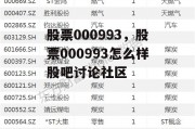 股票000993，股票000993怎么样股吧讨论社区