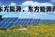 东方能源，东方能源改名