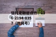 河南汝阳农投应收账款2024年债权计划三期的简单介绍