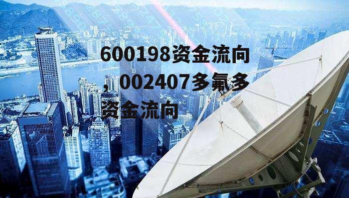 600198资金流向，002407多氟多资金流向