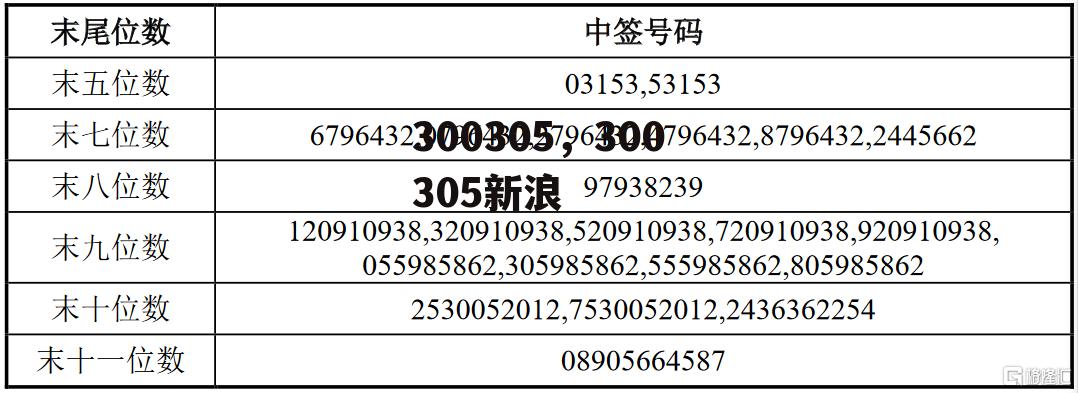 300305，300305新浪