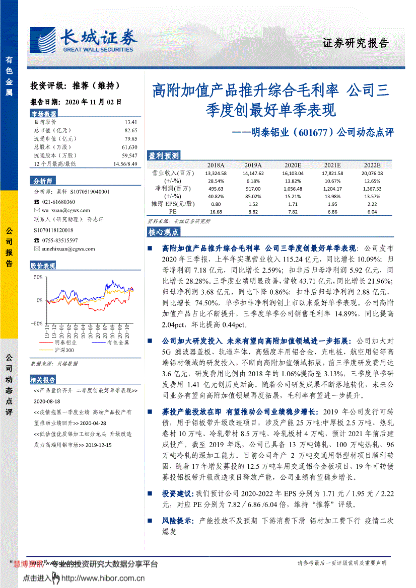 601677股票，601677股票历史交易数据