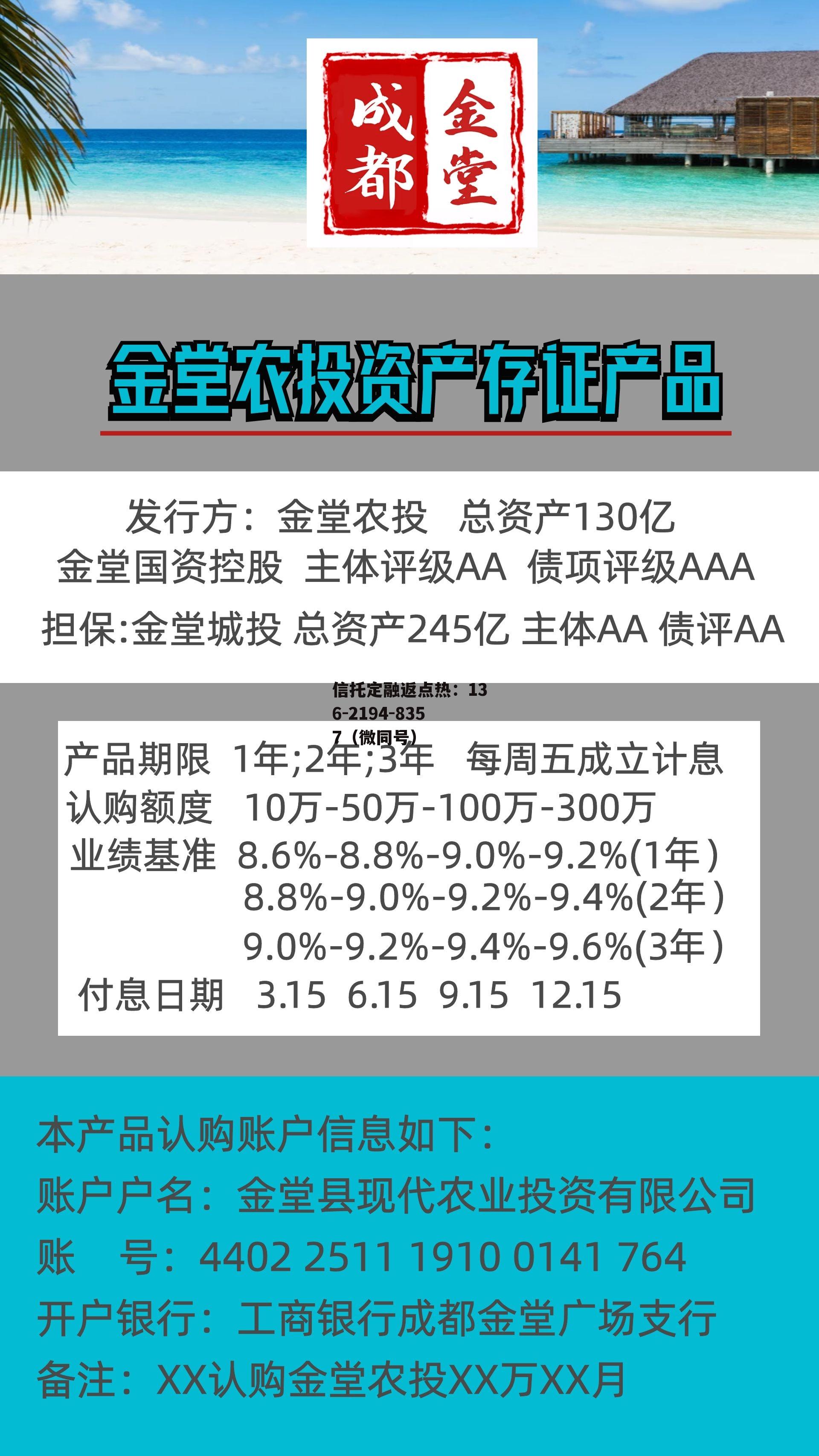 金堂农投资产存证产品
